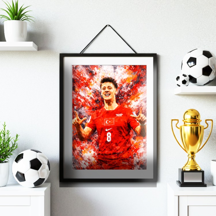 Arda Güler Milli Forma Tablosu – Modern Futbol & İlham Veren Duvar Dekoru