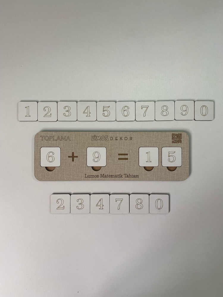 Ahşap Toplama İşlemi Toplamayı Öğreniyorum Puzzle Renk Koton