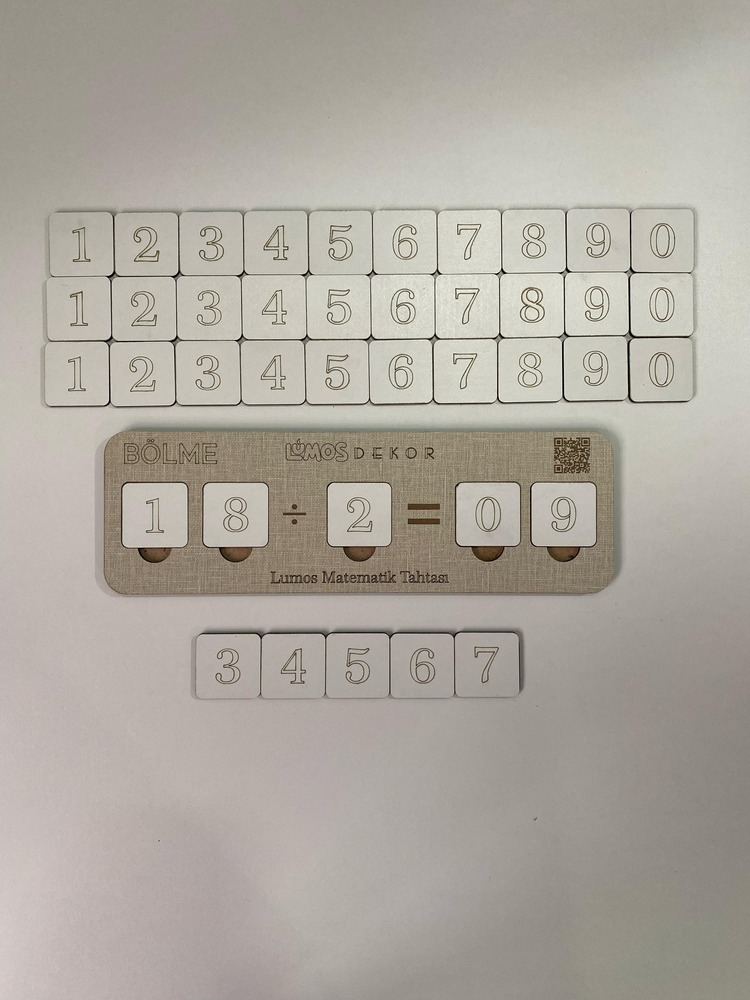 Ahşap Bölme İşlemi Bölmeyi Öğreniyorum Puzzle Renk Koton