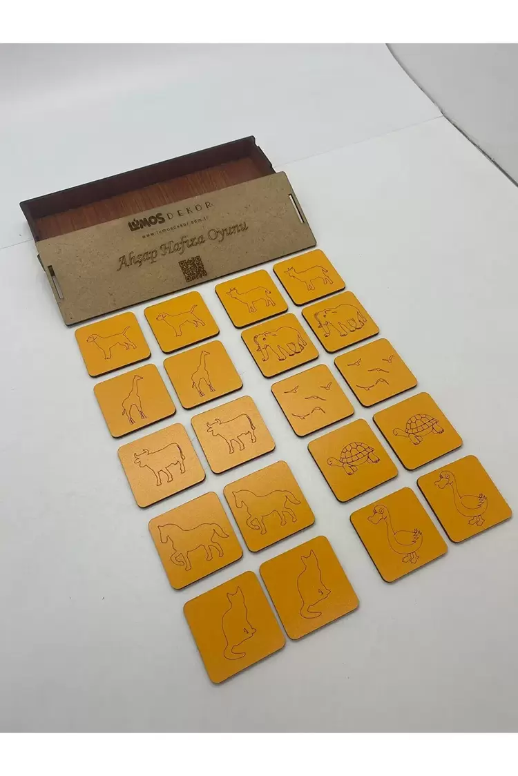 Ahşap Hafıza Geliştirme Oyunu (20 Parça)