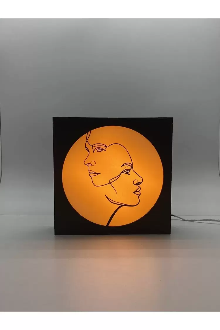 Minimalist Çizim - Işıklı Dekor Tasarım 2