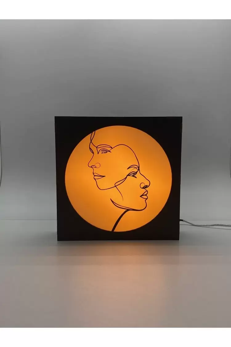 Minimalist Çizim - Işıklı Dekor Tasarım 2