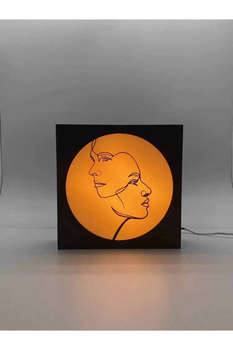 Minimalist Çizim - Işıklı Dekor Tasarım 2