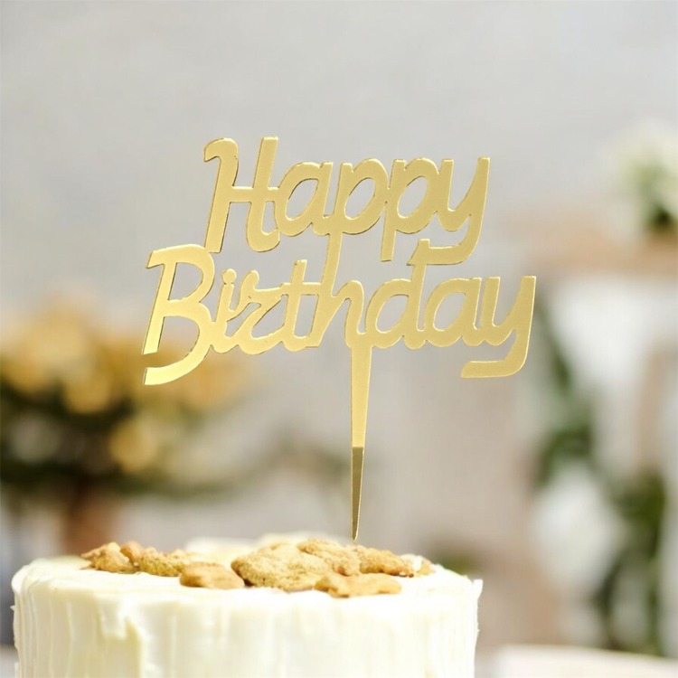 Doğum Günü Pasta Süsü - Happy Birthday 3