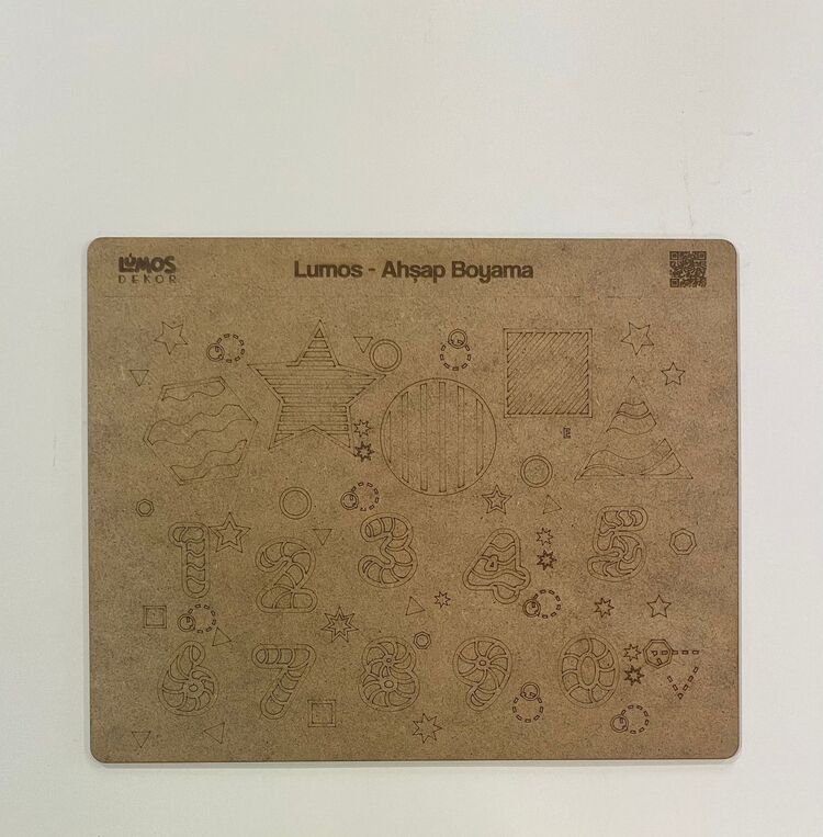 4'lü Ahşap Boyama Seti - 33x27 cm MDF - Eğitici ve Eğlenceli Çocuk Aktivite Panosu - Set 2