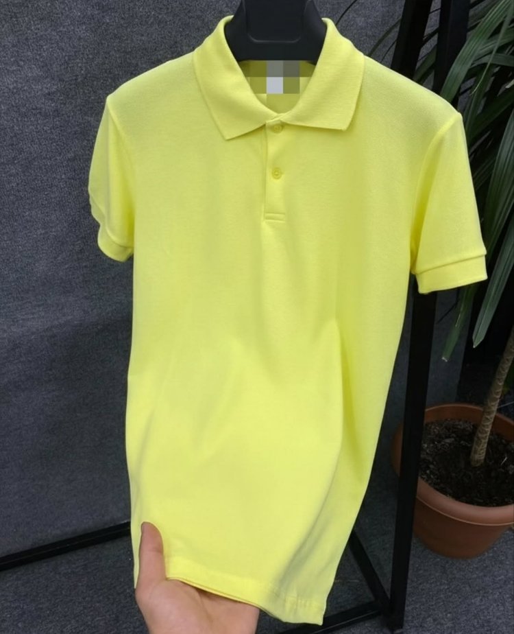 Sarı Poloyaka T-shirt 