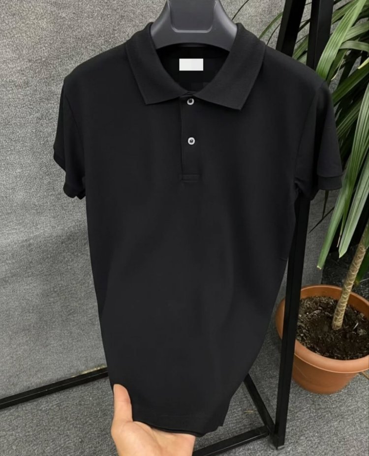 Siyah Poloyaka T-shirt 