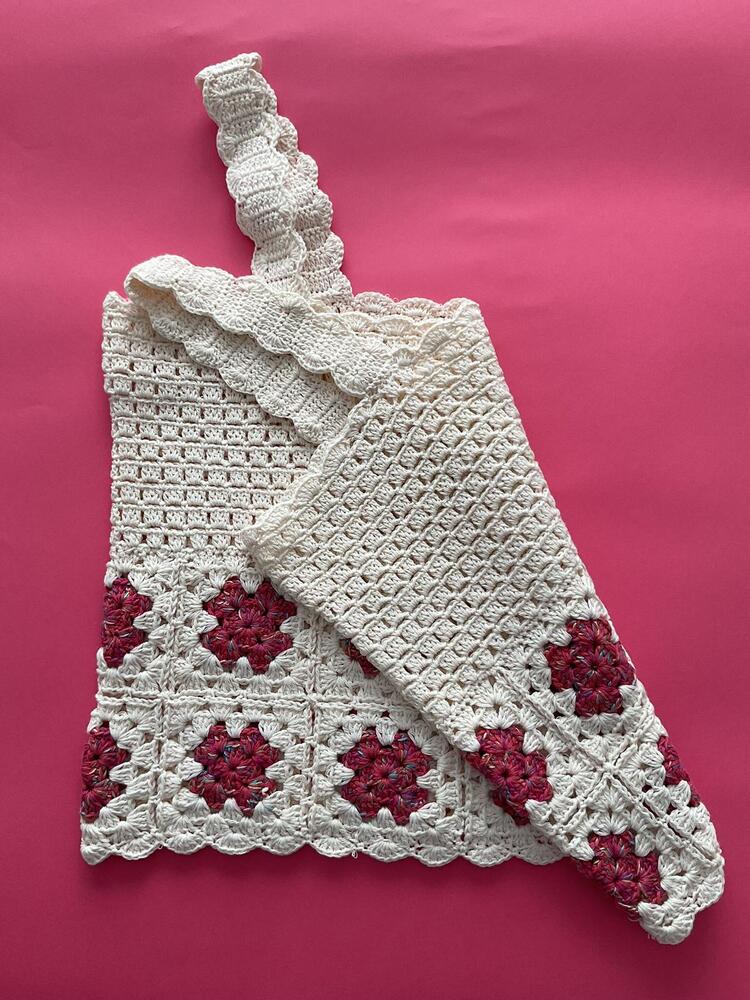 El Yapımı Tığ İşlemeli Bohem Bluz | Çiçek Motifli Yazlık Crop Top 