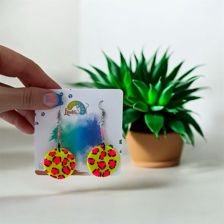 Neon Earring Yellow based