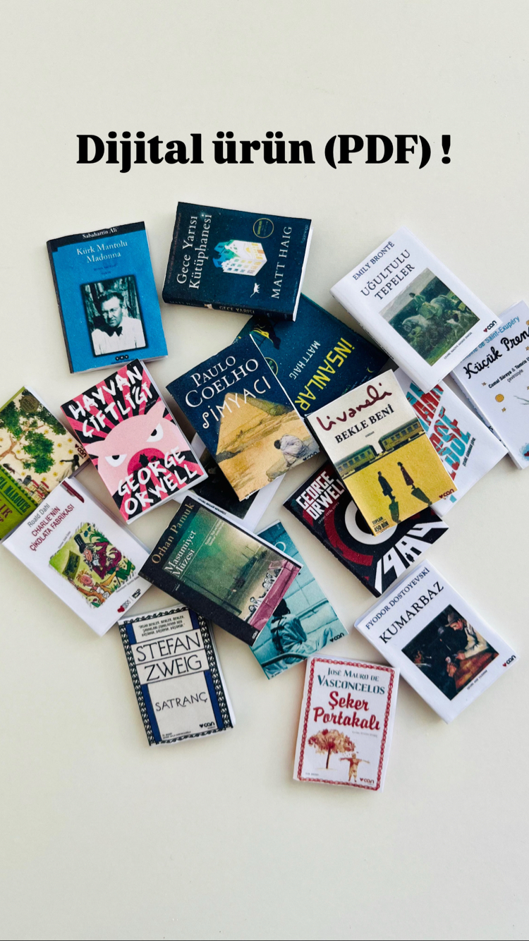 15 adet Minyatür Maket Kitap PDF 