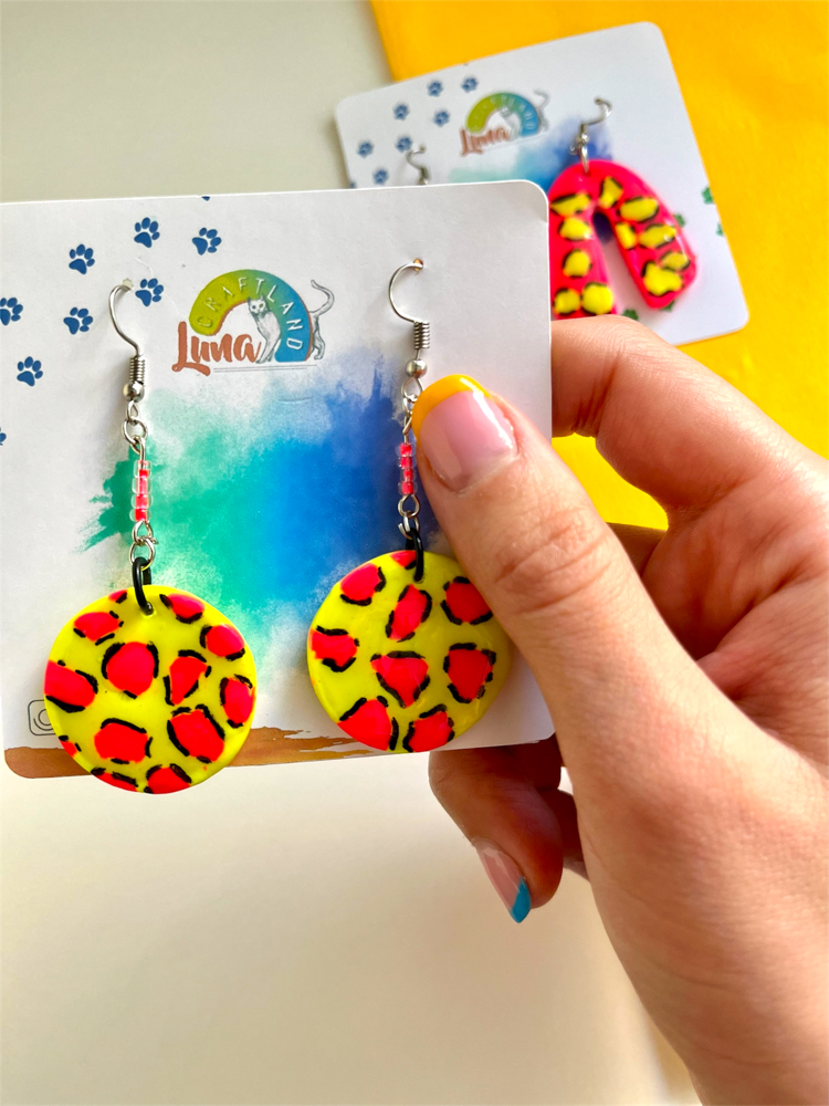 Neon Earring Yellow based