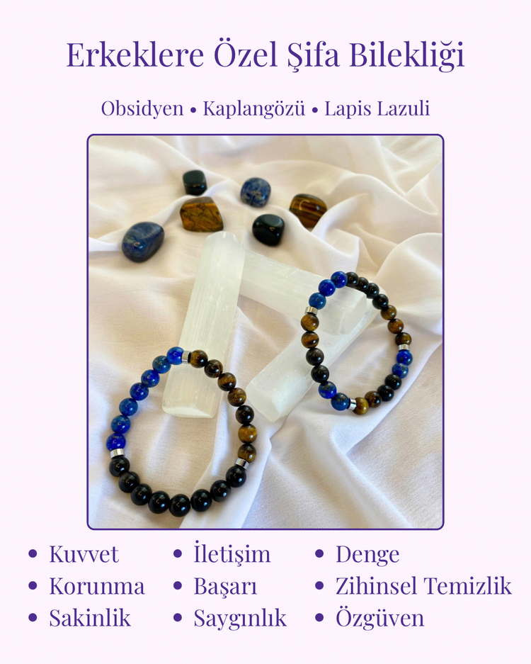 Erkeklere Özel Şifa Bilekliği