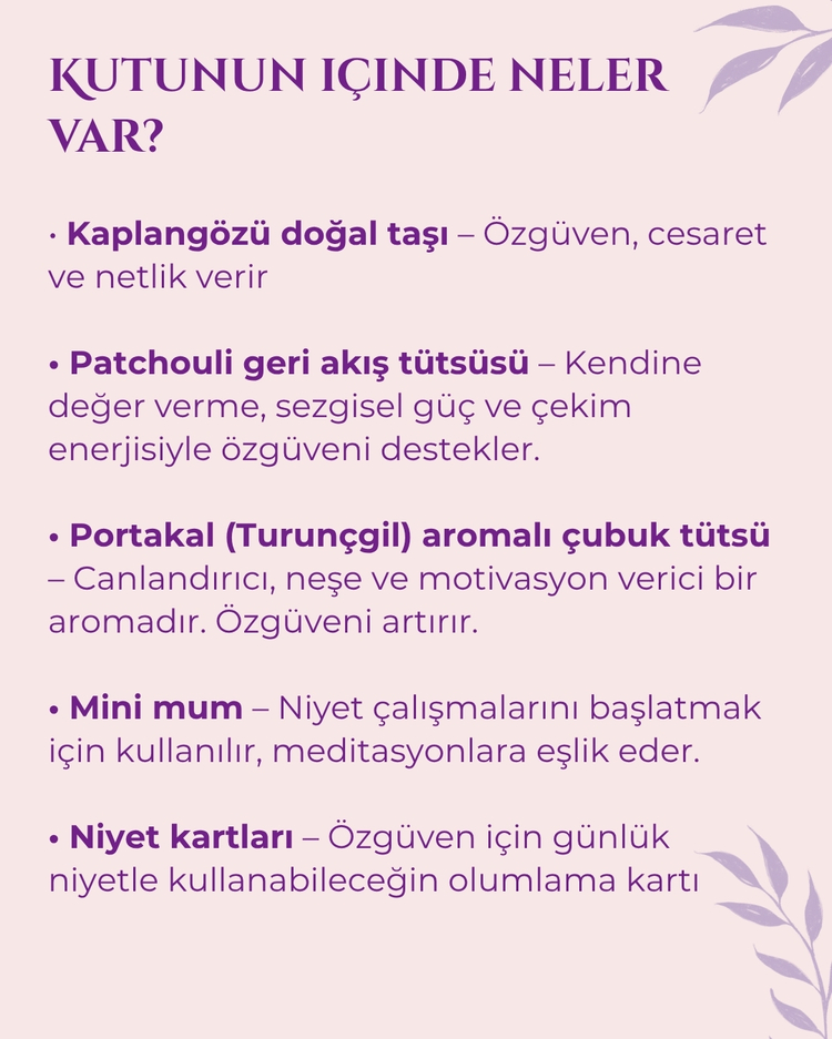 Özgüven İçin Şifa Kiti