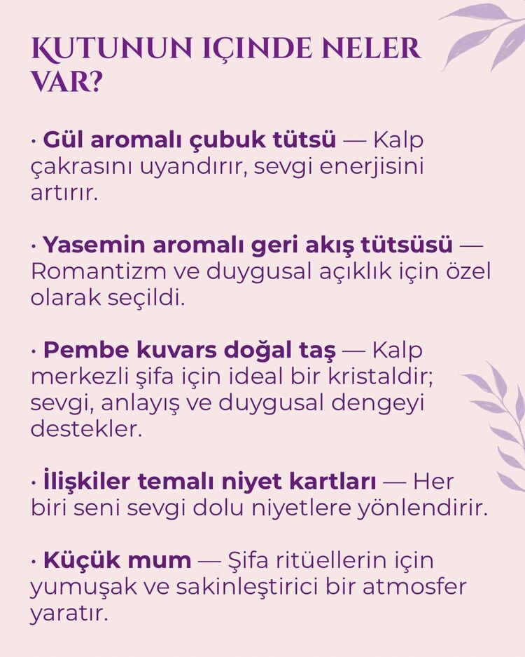 İlişkiler İçin Şİfa Kiti
