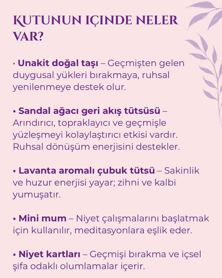 Geçmişten Arınmak İçin Şifa Kiti