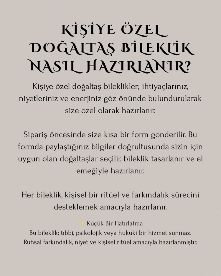 Kişiye Özel Enerji Bilekliği