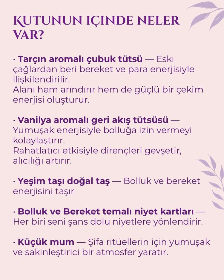 Bolluk ve Bereket İçin Şifa Kiti