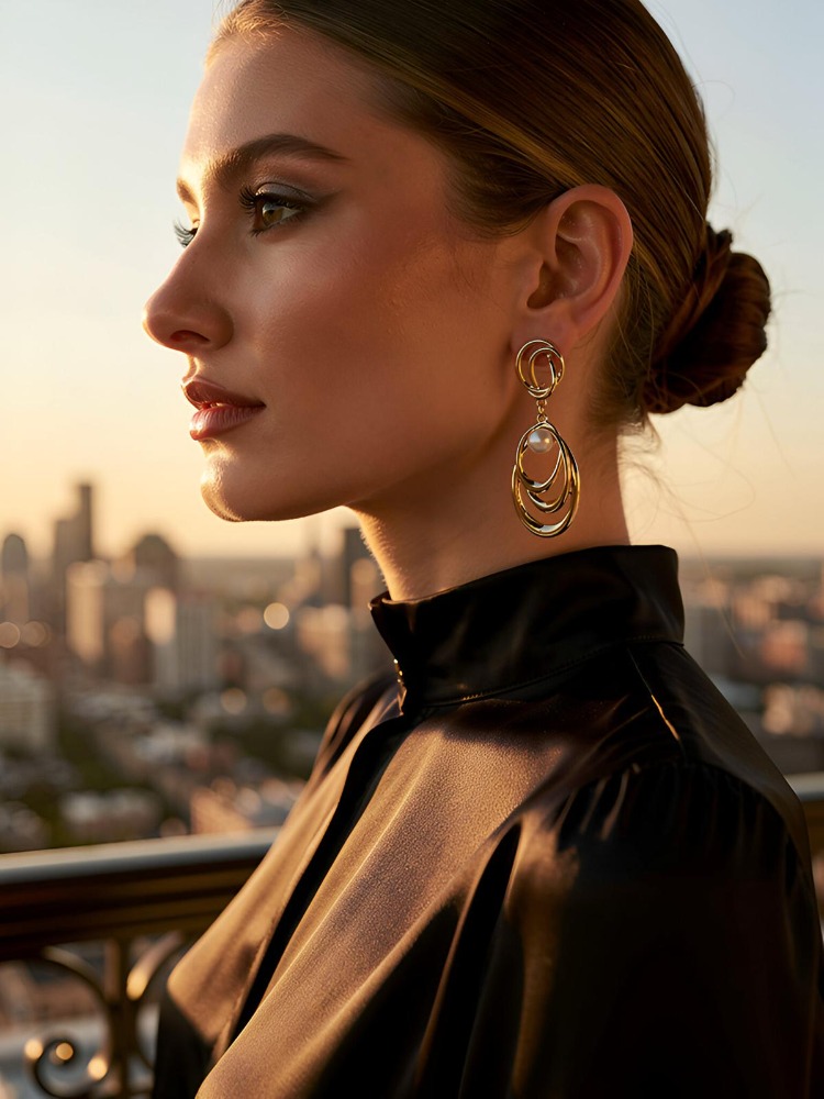 Zara Model Çelik Küpe