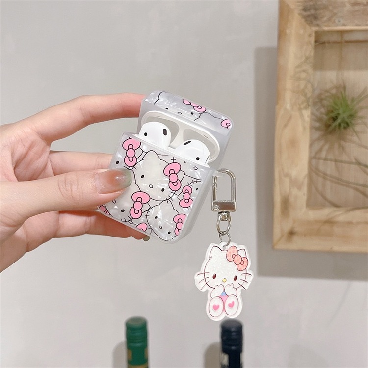 Deniz Kabuğu Hello Kitty Kulaklık Kılıfı + Askı