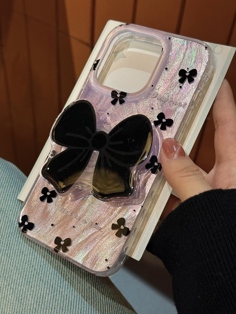Kurdele Desenli İphone Kılıf + Holder