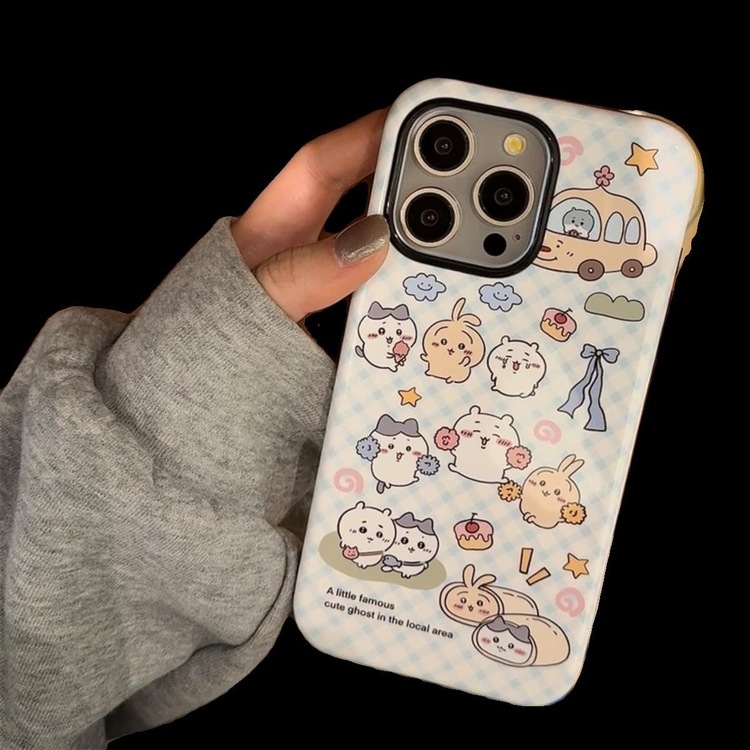 İphone 12/12Pro Lingge Jiikawa Karikatür Anti-Düşme