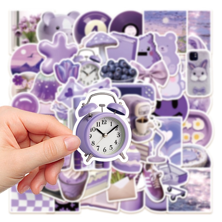 56 Desen Mor İns Tarzı Su Geçirmez Stickers