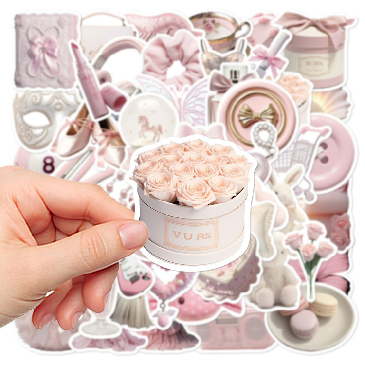 50 Desen Kore Tarzı Bale Kızı Su Geçirmez Stickers