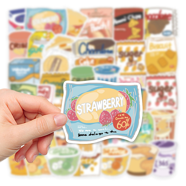 40 Desen orijinal karikatür atıştırmalık Su Geçirmez Stickers