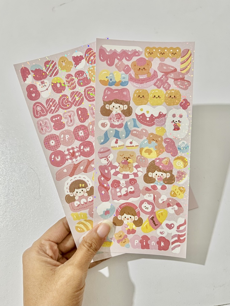 2'li Buyuk Hologram Stickers Deco Stickers
