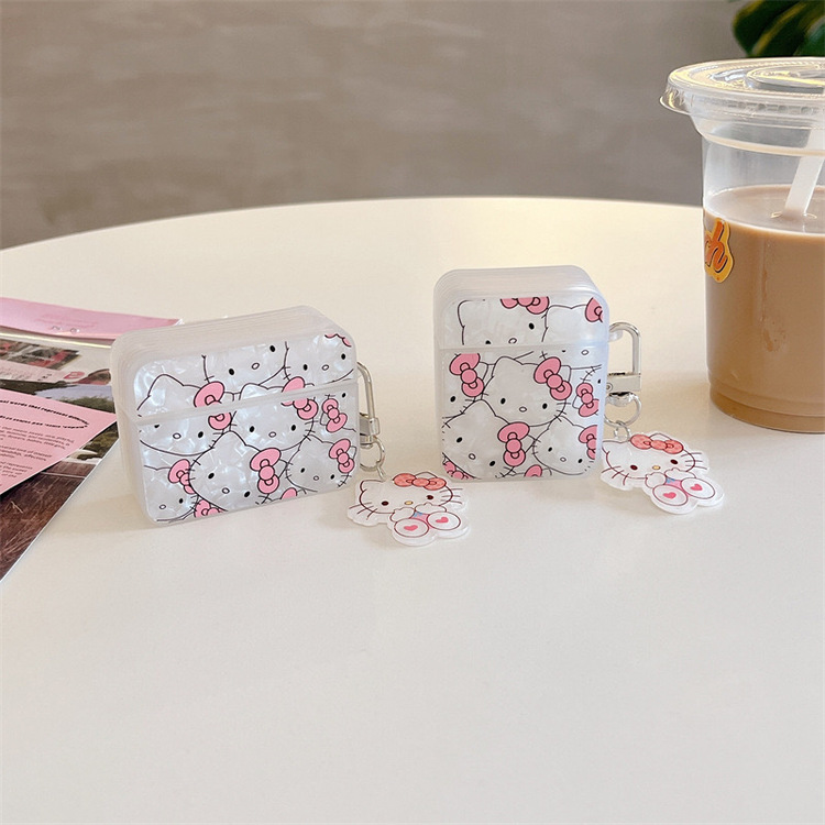 Deniz Kabuğu Hello Kitty Kulaklık Kılıfı + Askı