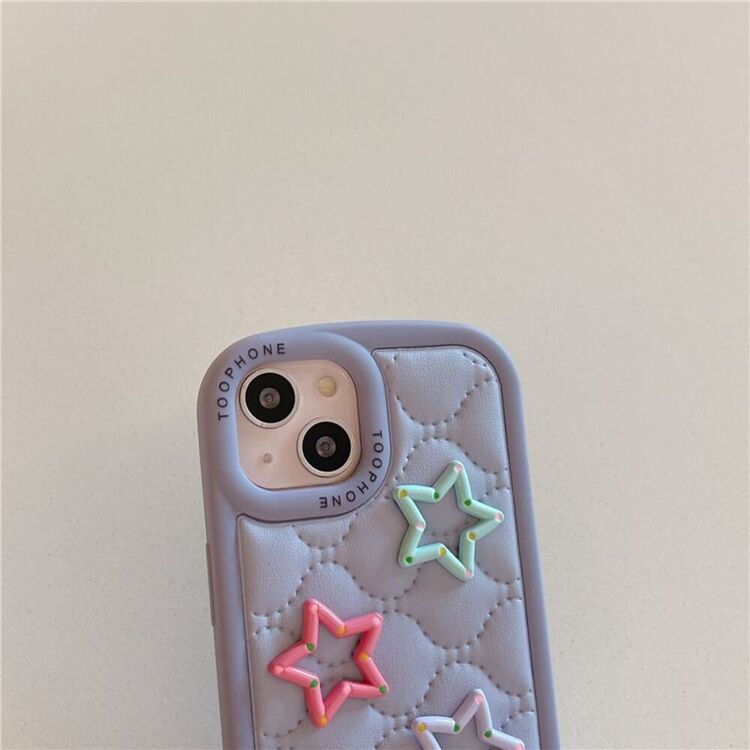 3D Renkli Yıldızlı iPhone 12PM/13PM