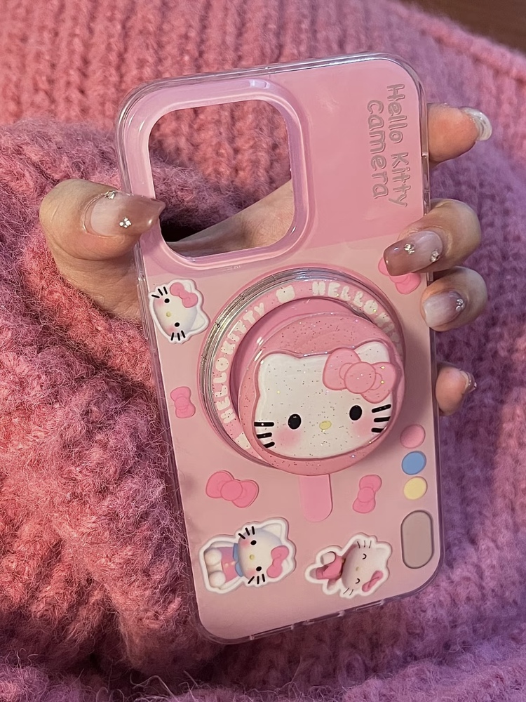 Kamera Desenli Hello Kitty Magsafe Kılıf