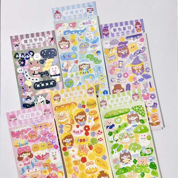 2'li Buyuk Hologram Stickers Deco Stickers