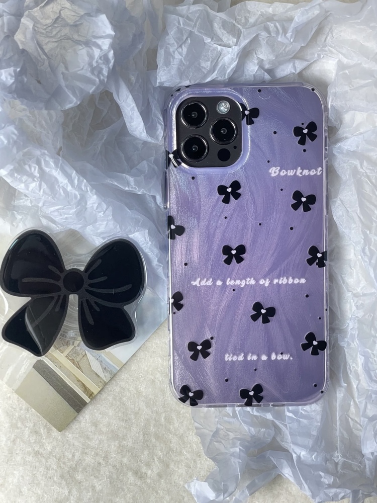 Kurdele Desenli İphone Kılıf + Holder