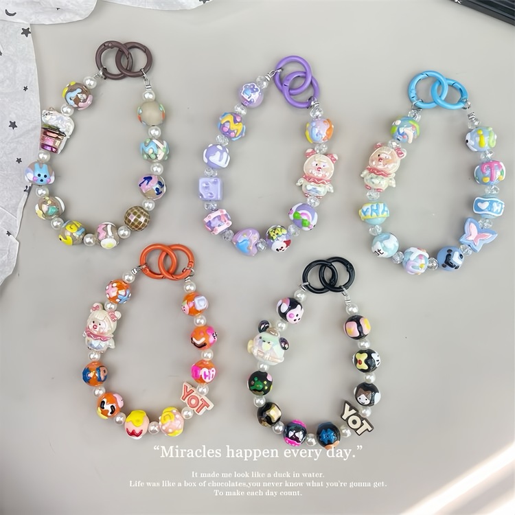 Pendant Charm Yaratıcı El Çizimi Boncuklu