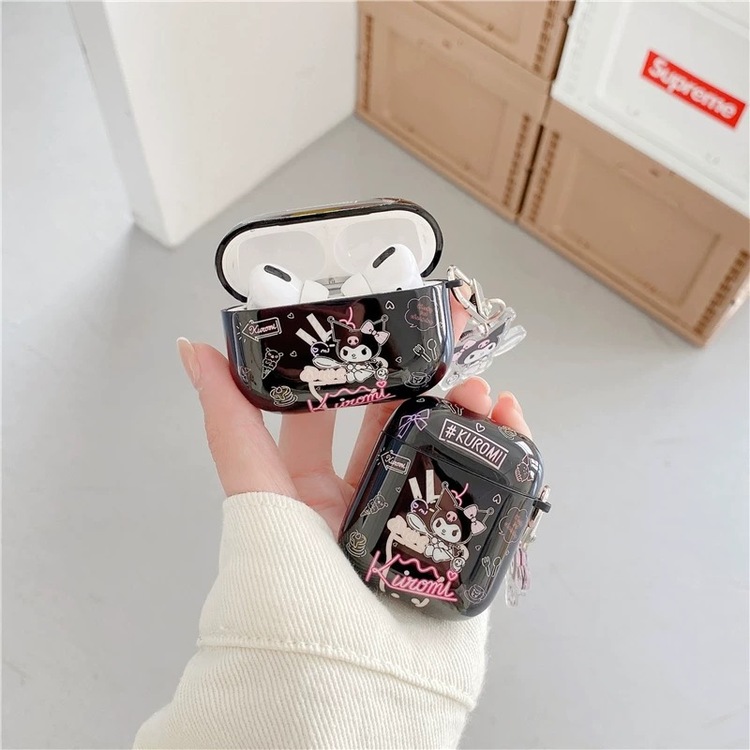 Kuromi Karakterli Airpods Kılıf + Keychain