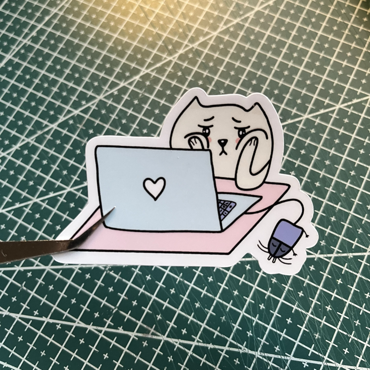 Sıkıldım sticker TS016