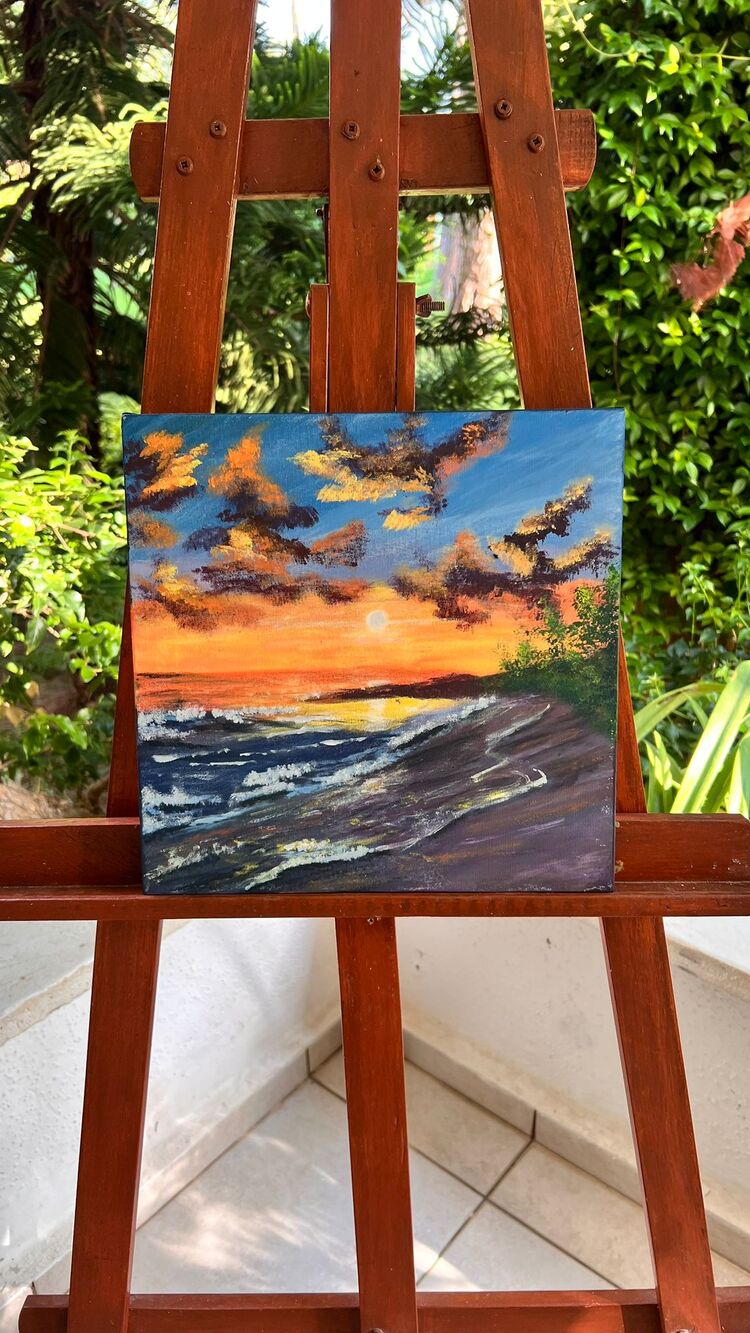 WHISPER - Tuval üzeri akrilik boya / 30x30 cm