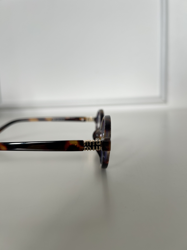 Miu Miu Gözlük-Leopar Desenli