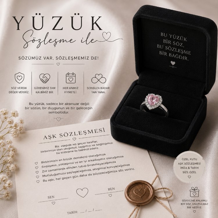 Sözleşmeli Çift Yüzüğü – Sevgiliye Özel Hediye