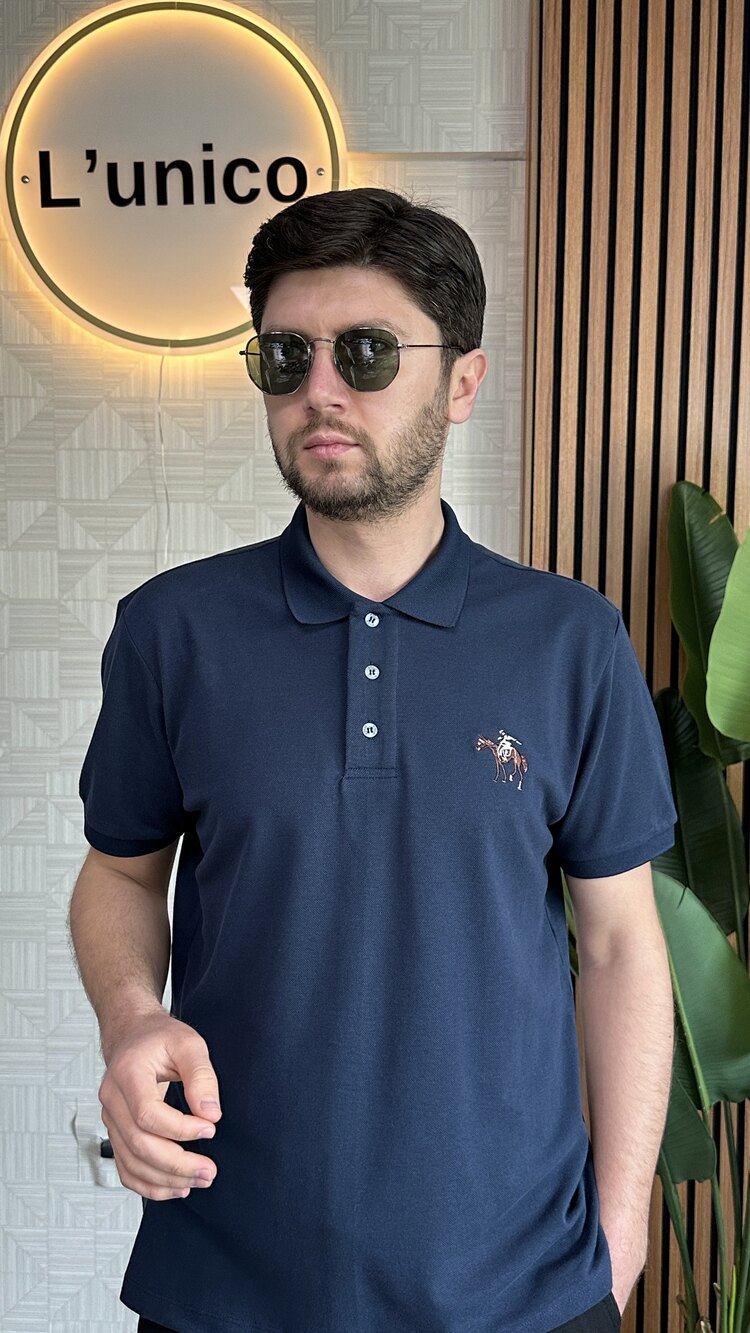 Polo Ralph Lauren Polo Yaka Lacivert T-Shirt