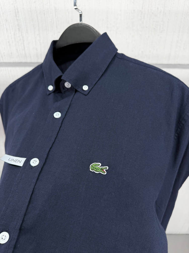 Lacoste Lacivert Keten Regular Gömlek