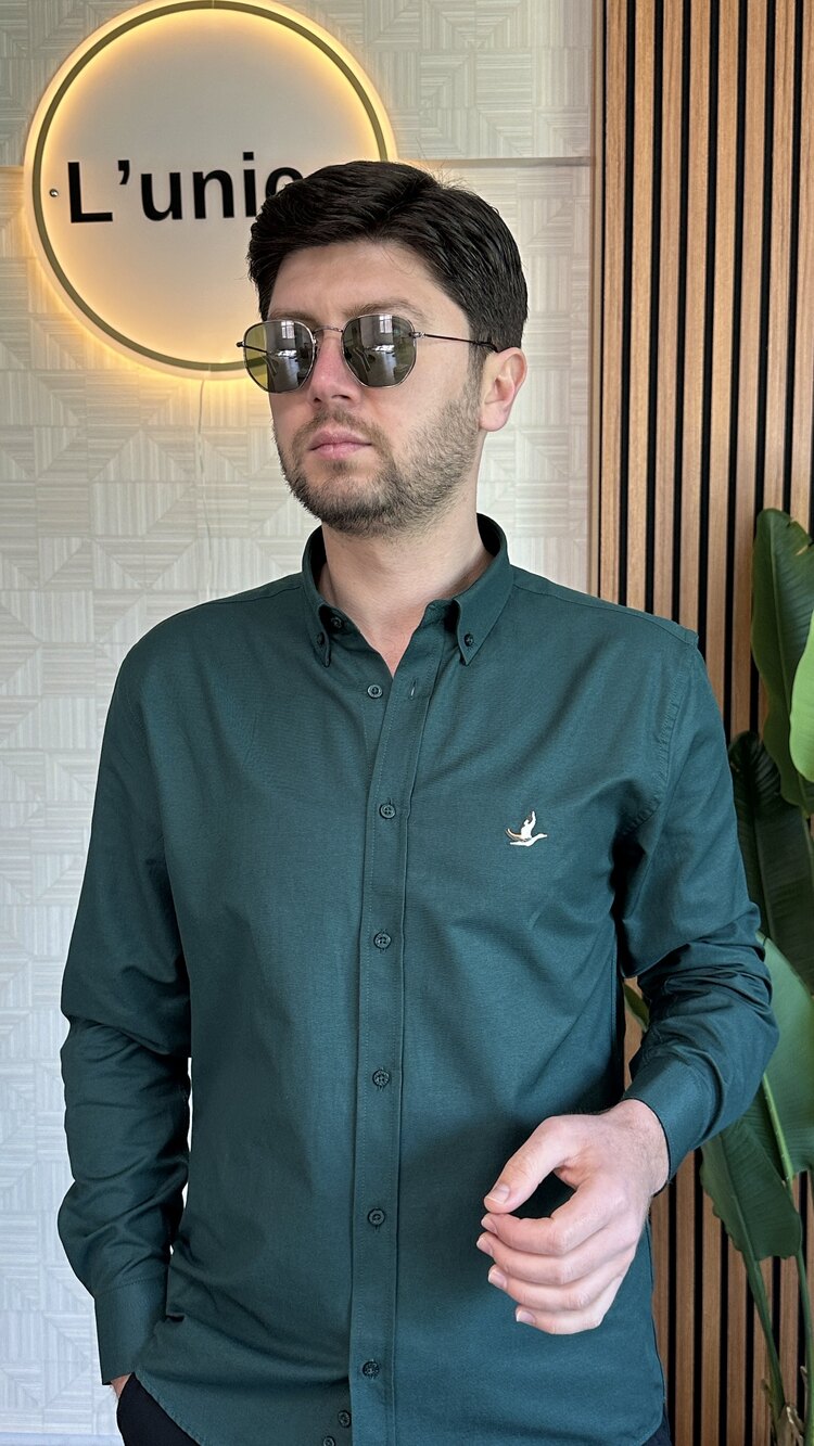 Beymen Club Slim Fit Yeşil Gömlek