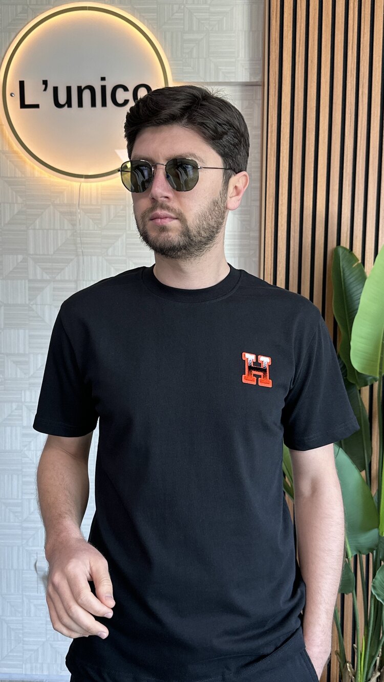 Hermes Siyah T-Shirt