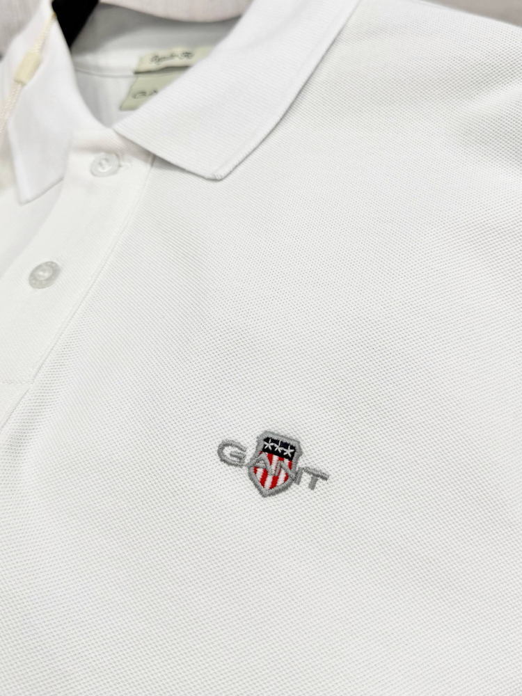 Gant Beyaz Polo Yaka T-Shirt