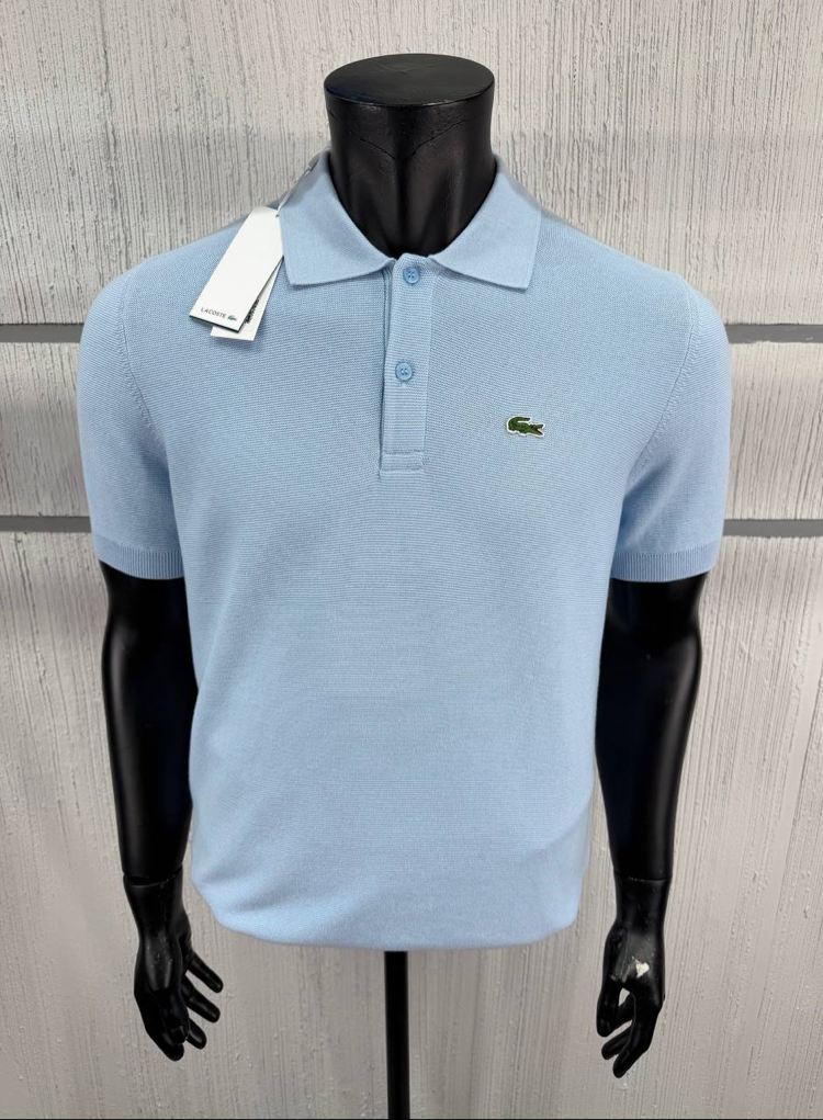 Lacoste Açık Mavi Polo Yaka Triko T-Shirt