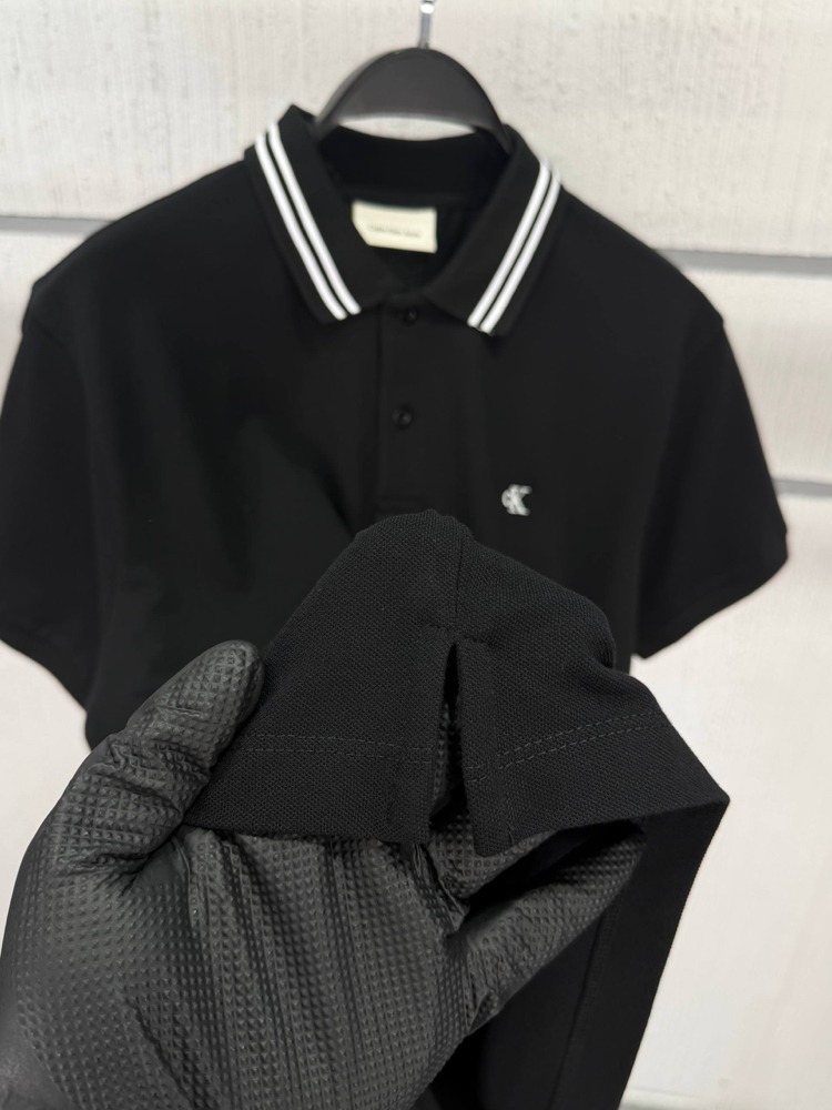 Calvin Klein Siyah Polo Yaka Regular Fit T-Shirt
