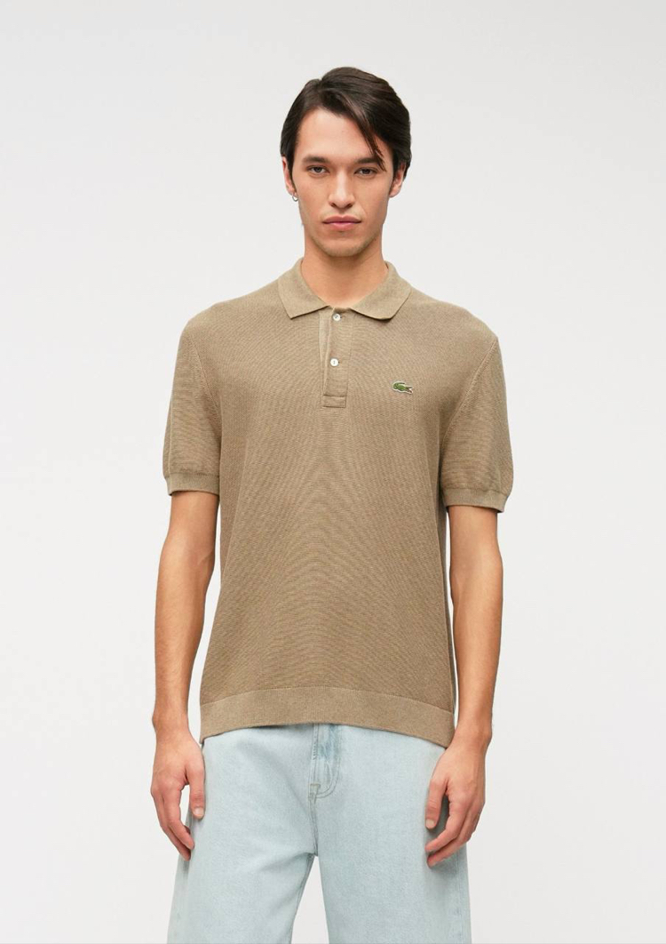 Lacoste Bej Polo Yaka Triko T-Shirt