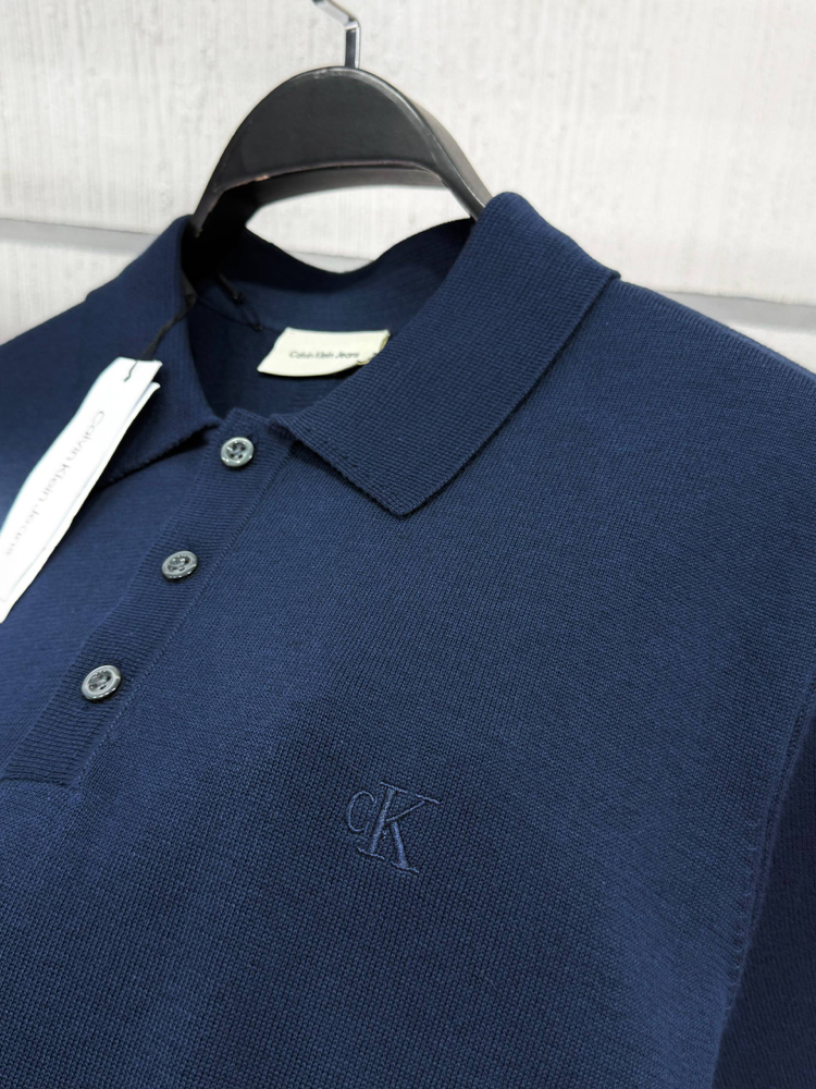 Calvin Klein Triko Lacivert Polo Yaka Regular Fit T-Shirt