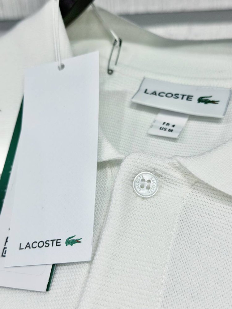 Lacoste Beyaz Polo Yaka Triko T-Shirt
